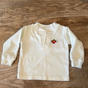 🔥Bundle🛒 3 for $10, Boys Cream Pull Over Long Sleeve Shirt